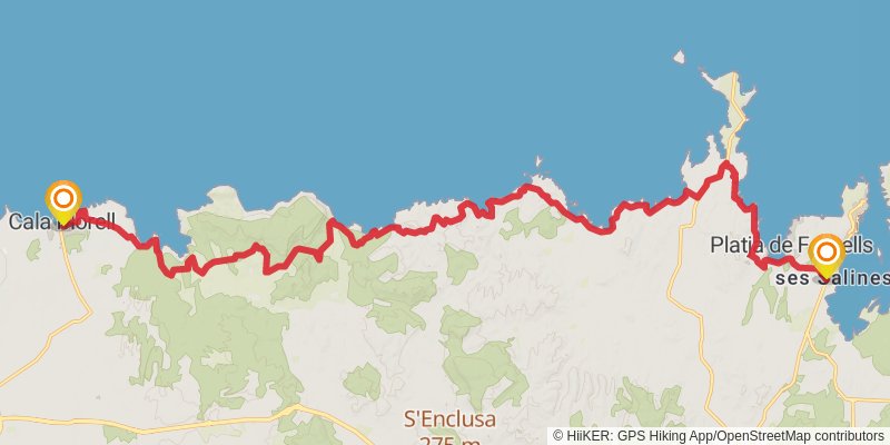 GR 223 - Cami de Cavalls stage 4 Map