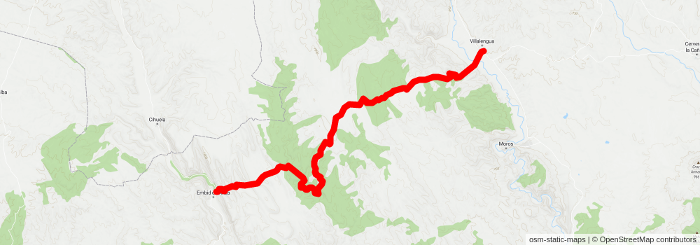 Route along the River Henar PR Z 91 stage 3 Map