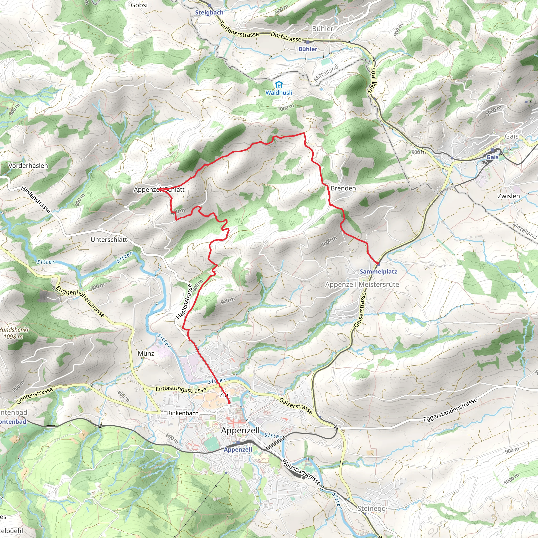 Pfeff and Lischt Weeg mobile static map
