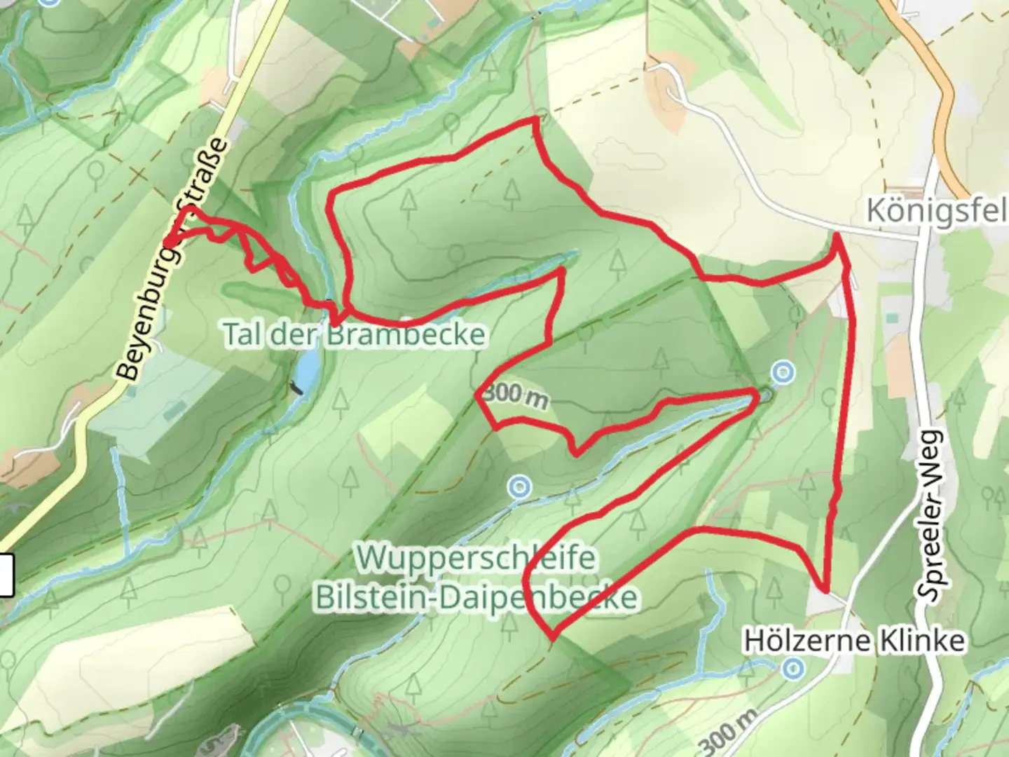 An image depicting the trail Speeler Weg and its surrounding area.