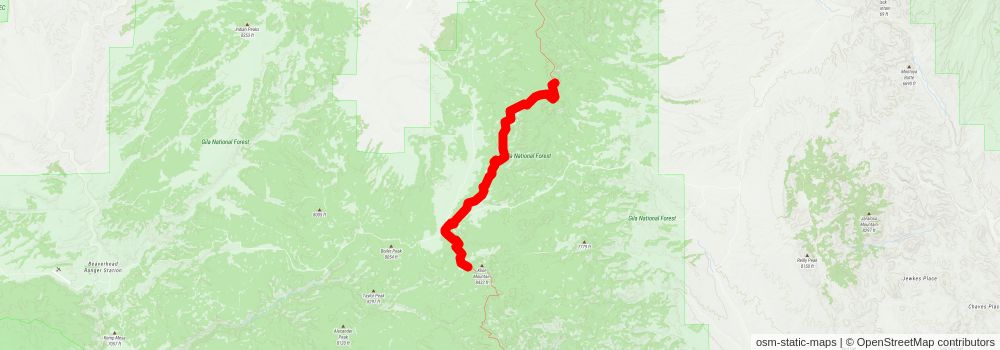 Southwestern Horseshoe Trail stage 133 Map