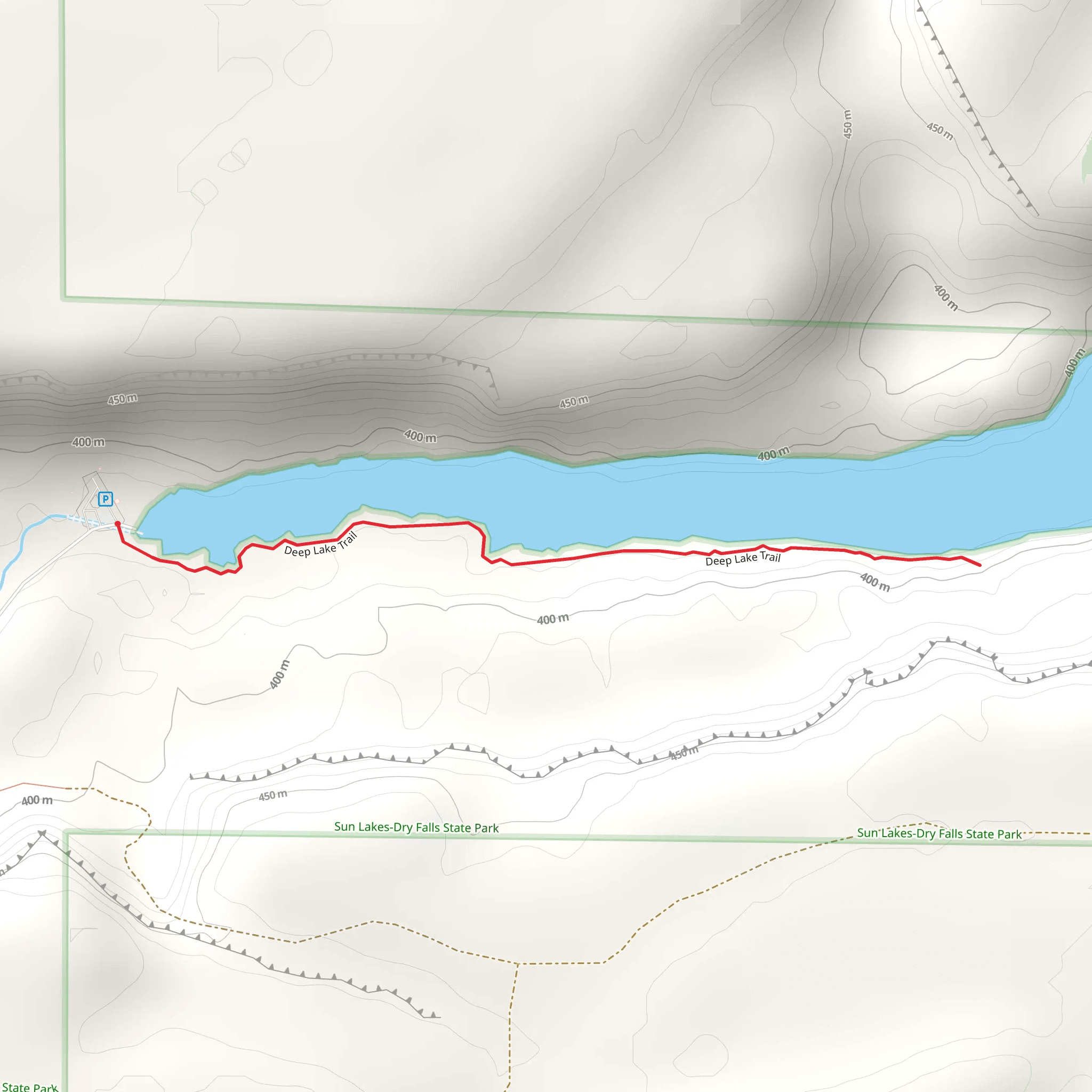 Deep Lake Trail mobile static map