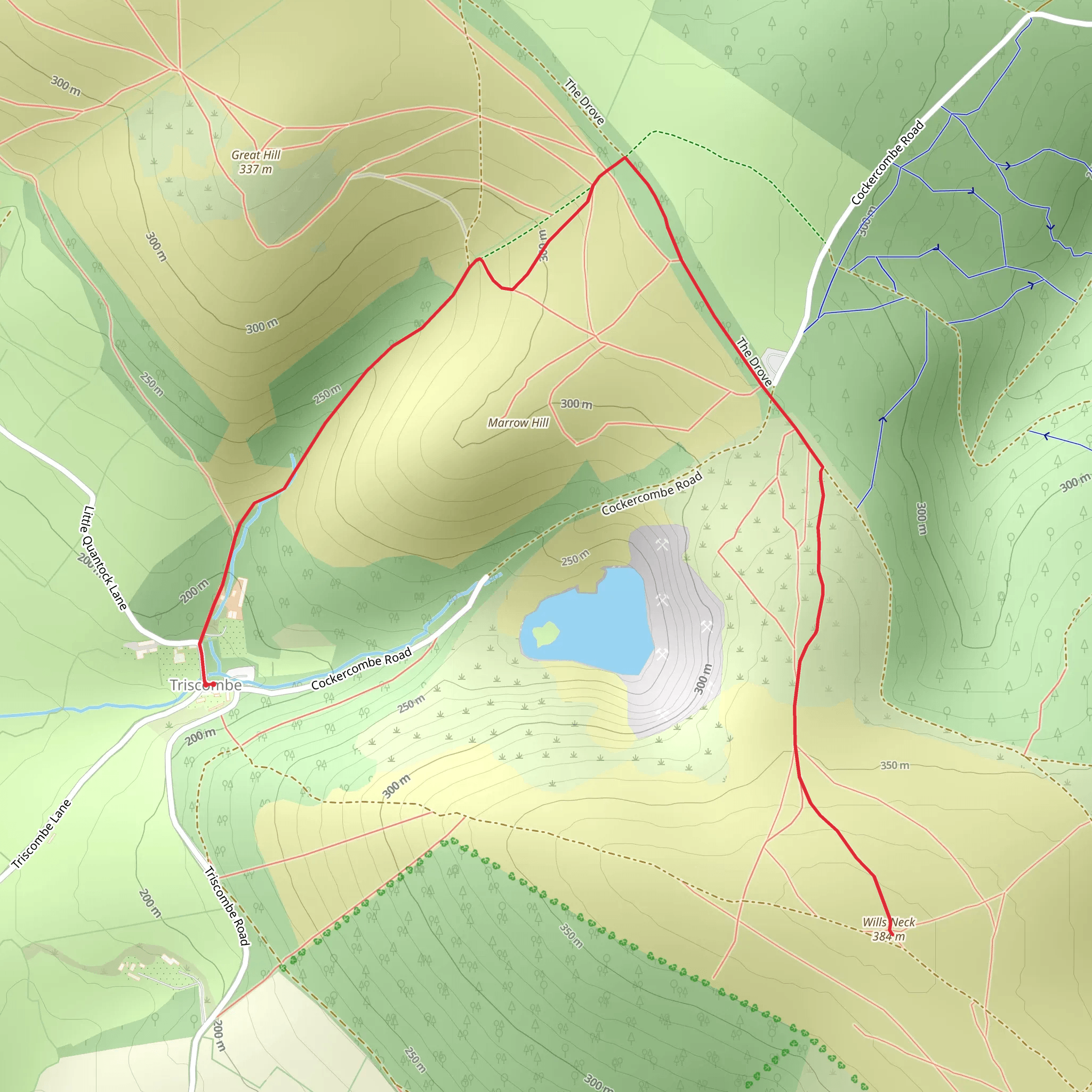 Wills Neck Out and Back mobile static map