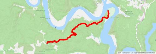 Canoelands Ridge Track stage 1 Map