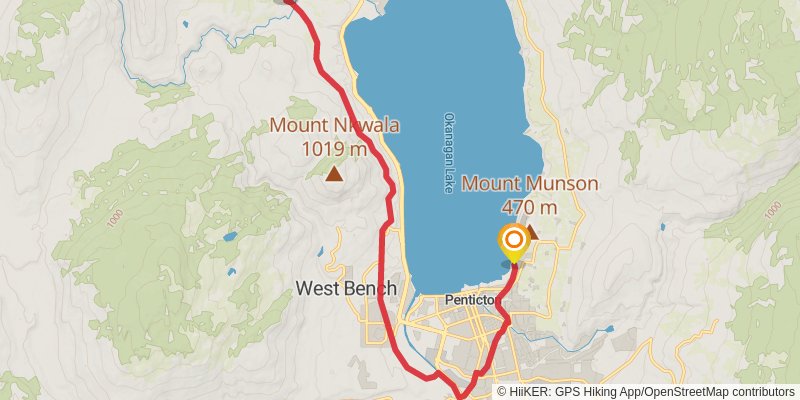 Kettle Valley Rail Trail spur 1 Map
