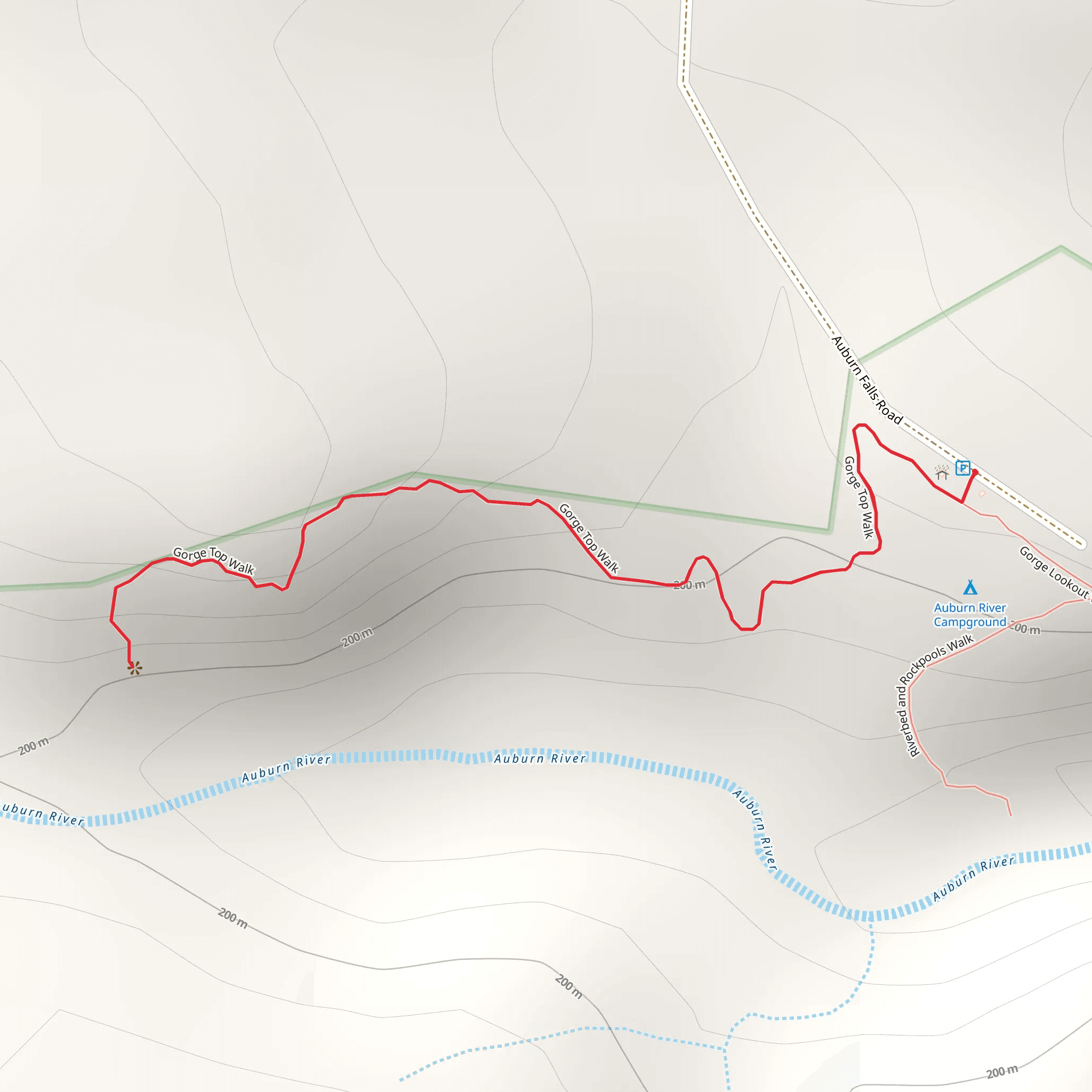 Gorge Top Walk mobile static map