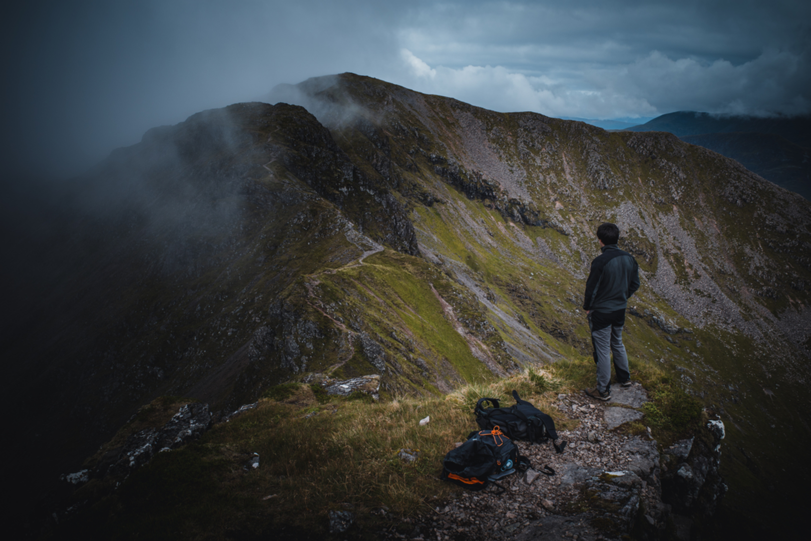 An image depicting the trail Am Bodach Walk and its surrounding area.