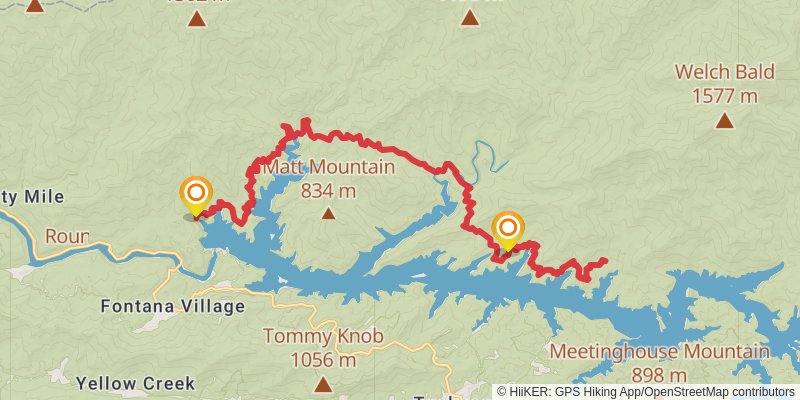 Lakeshore Midwest, Lakeshore West Trail via BMT stage 4 Map