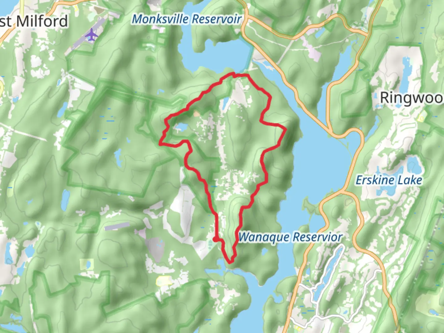 An image depicting the trail Stonetown Circular and its surrounding area.