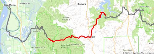 American Discovery Trail South Route stage 130 Map