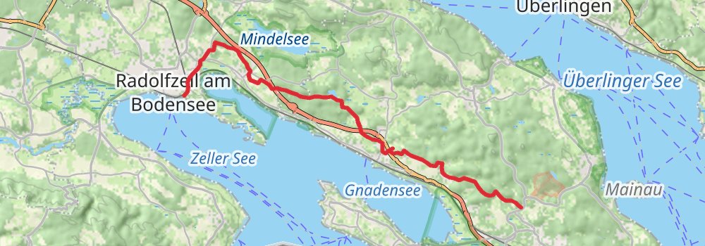 Bodensee-Rundwanderweg stage 13 Map