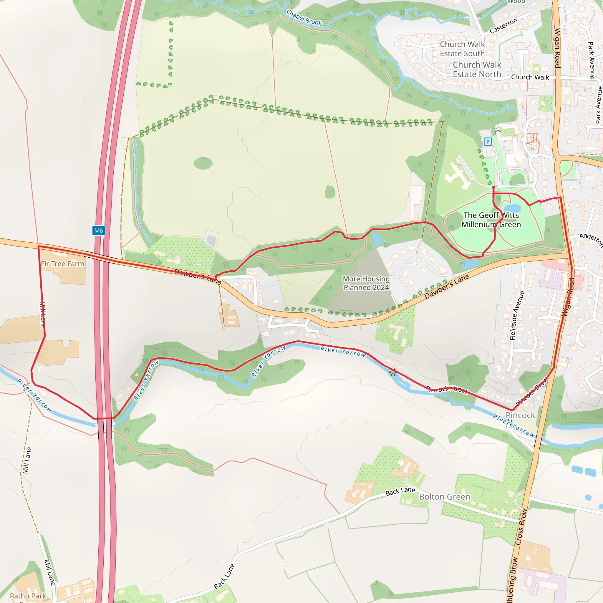 Pincock Loop Walk mobile static map