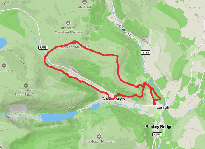 Brockagh Night Hike mobile static map