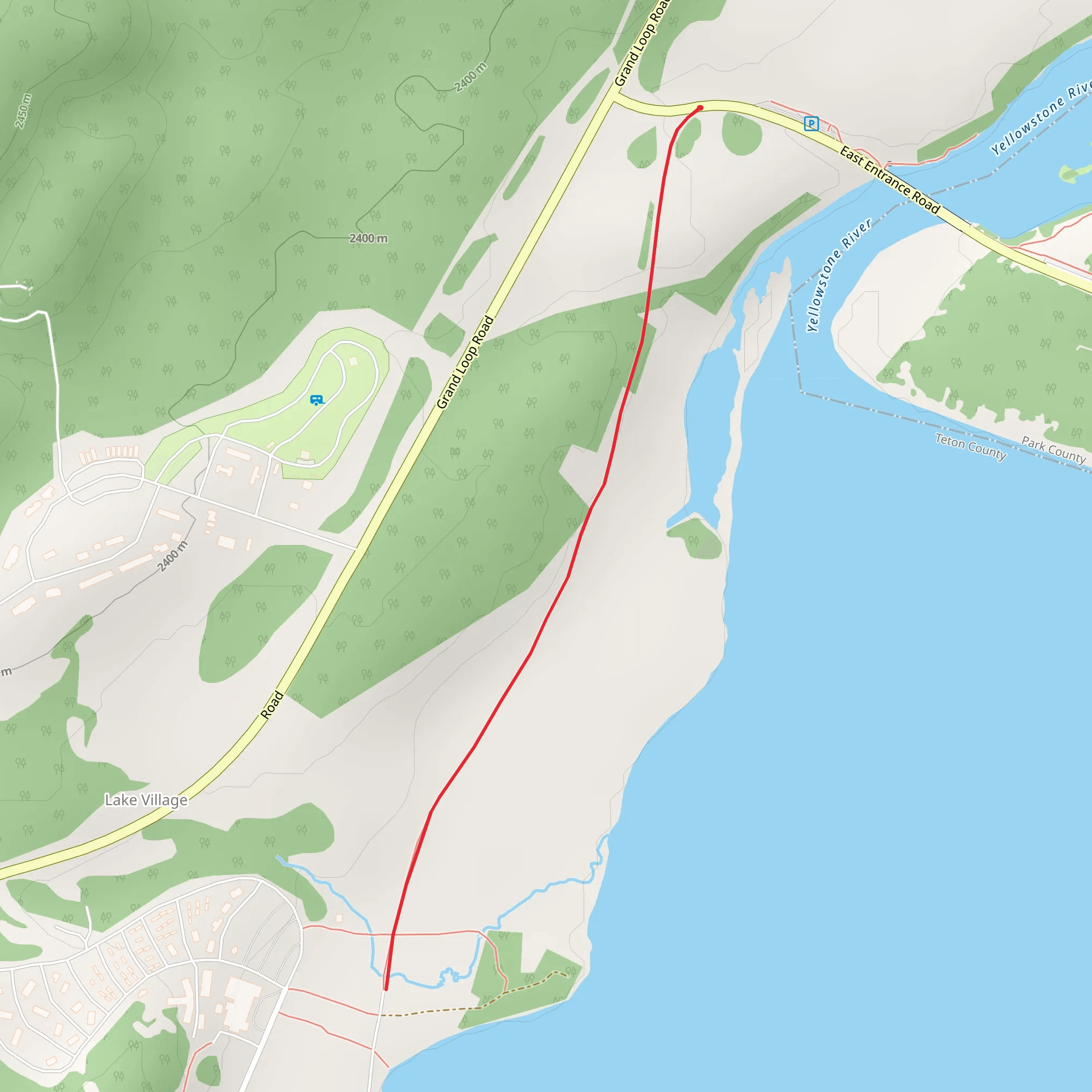 Lake Village Trail mobile static map