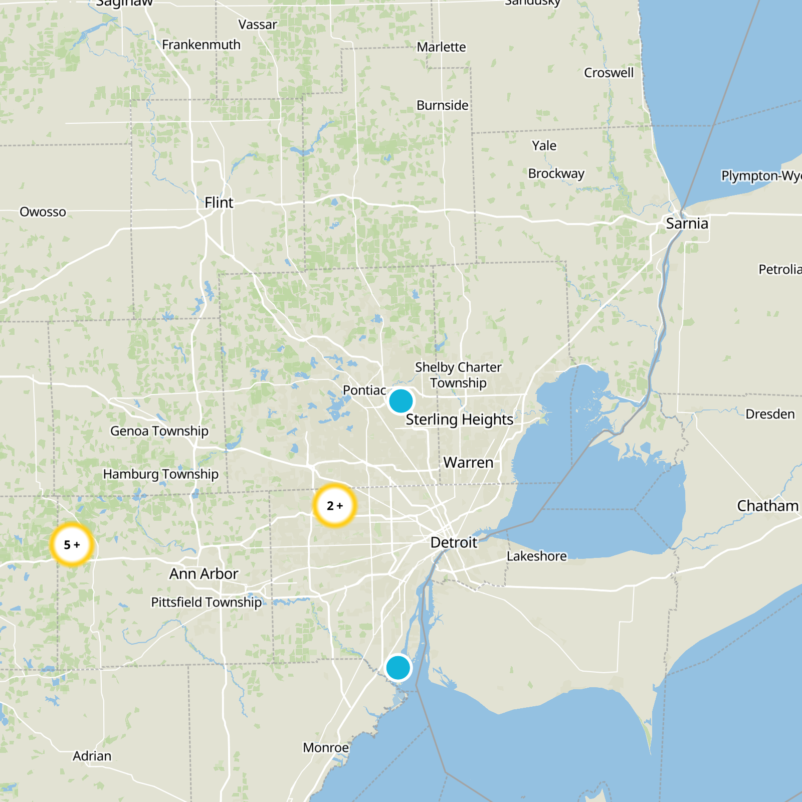 Oakland County Static Map