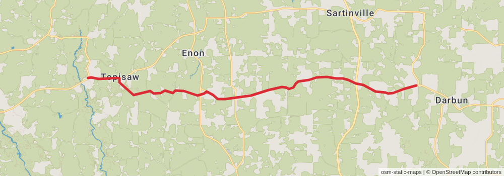 American Perimeter Trail - The South Primary stage 26 Map
