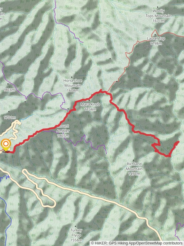 Appalachian, Charlies Bunion and Dry Sluice Gap Trail