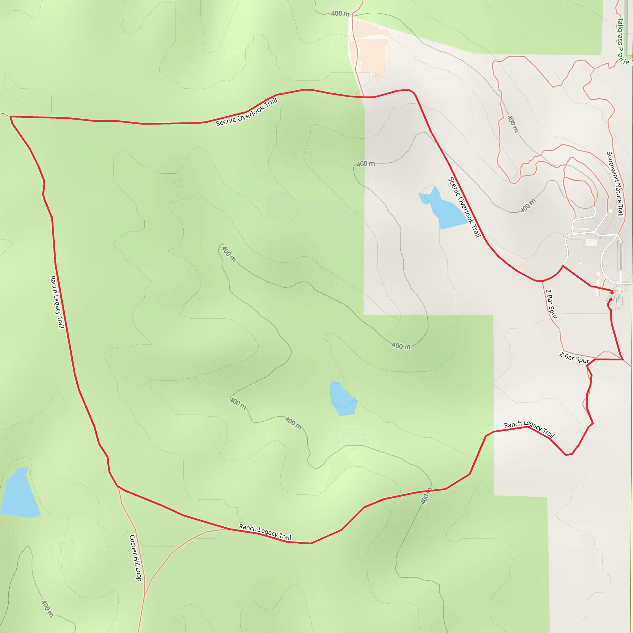 Scenic Overlook and Ranch Legacy Loop Trail mobile static map
