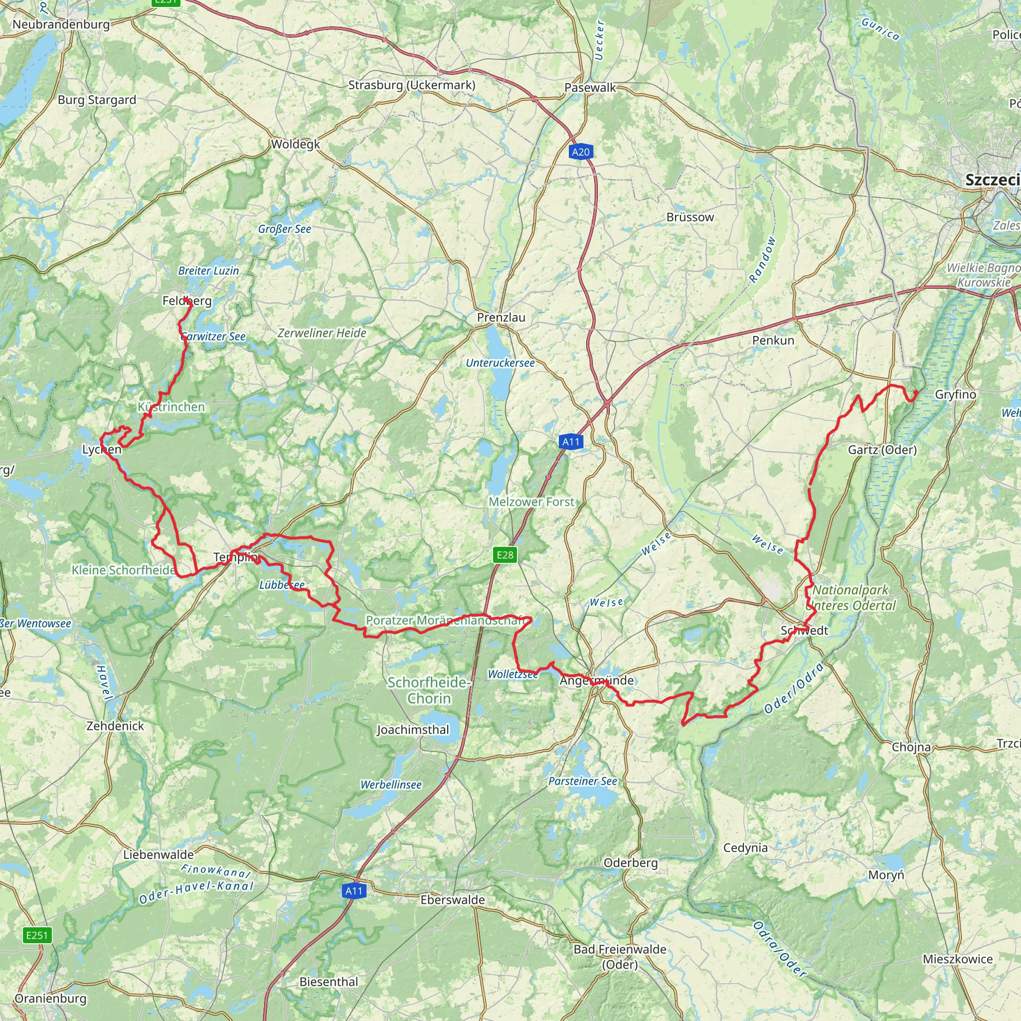 Märkischer Landweg mobile static map