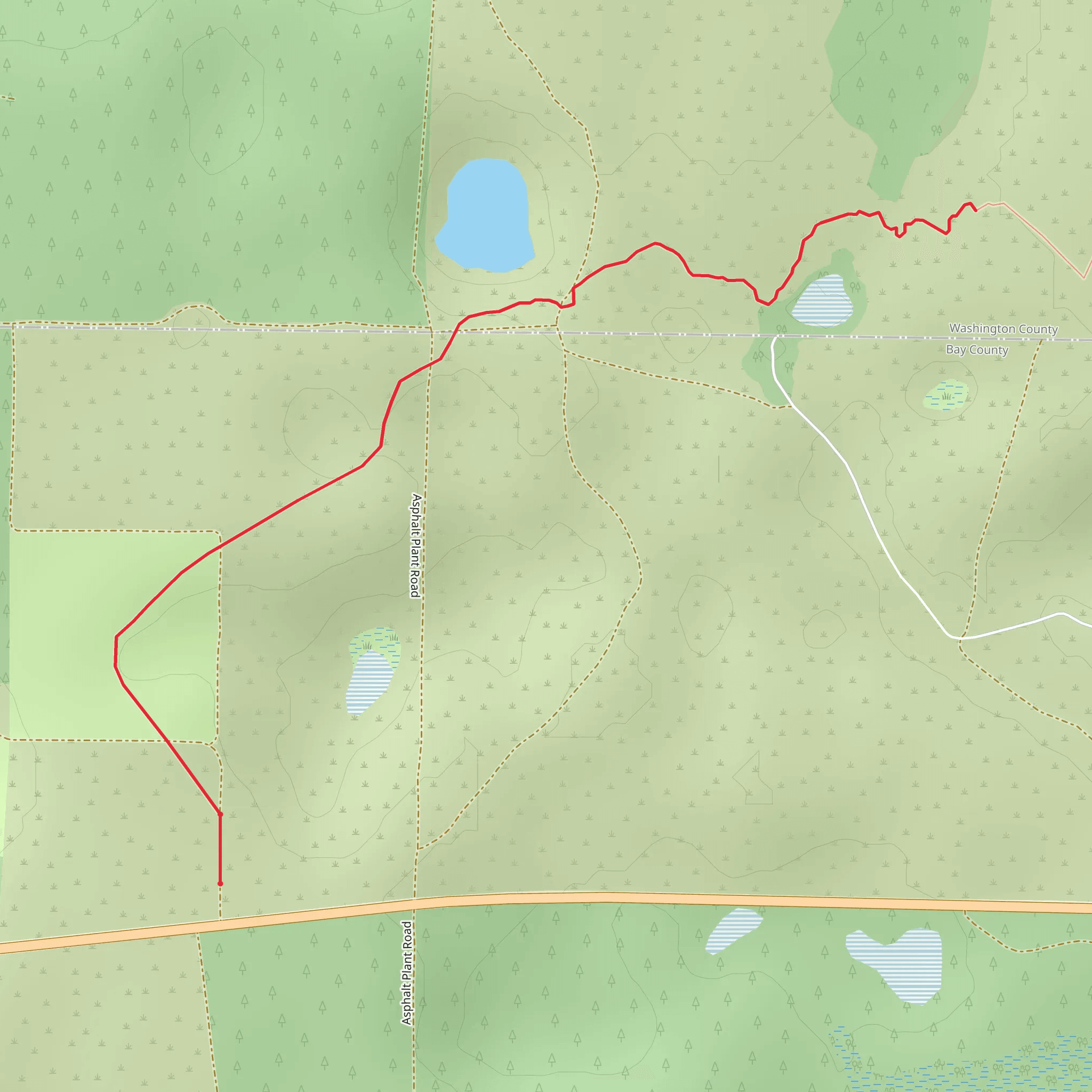 Cross Seminole Trail - Short mobile static map