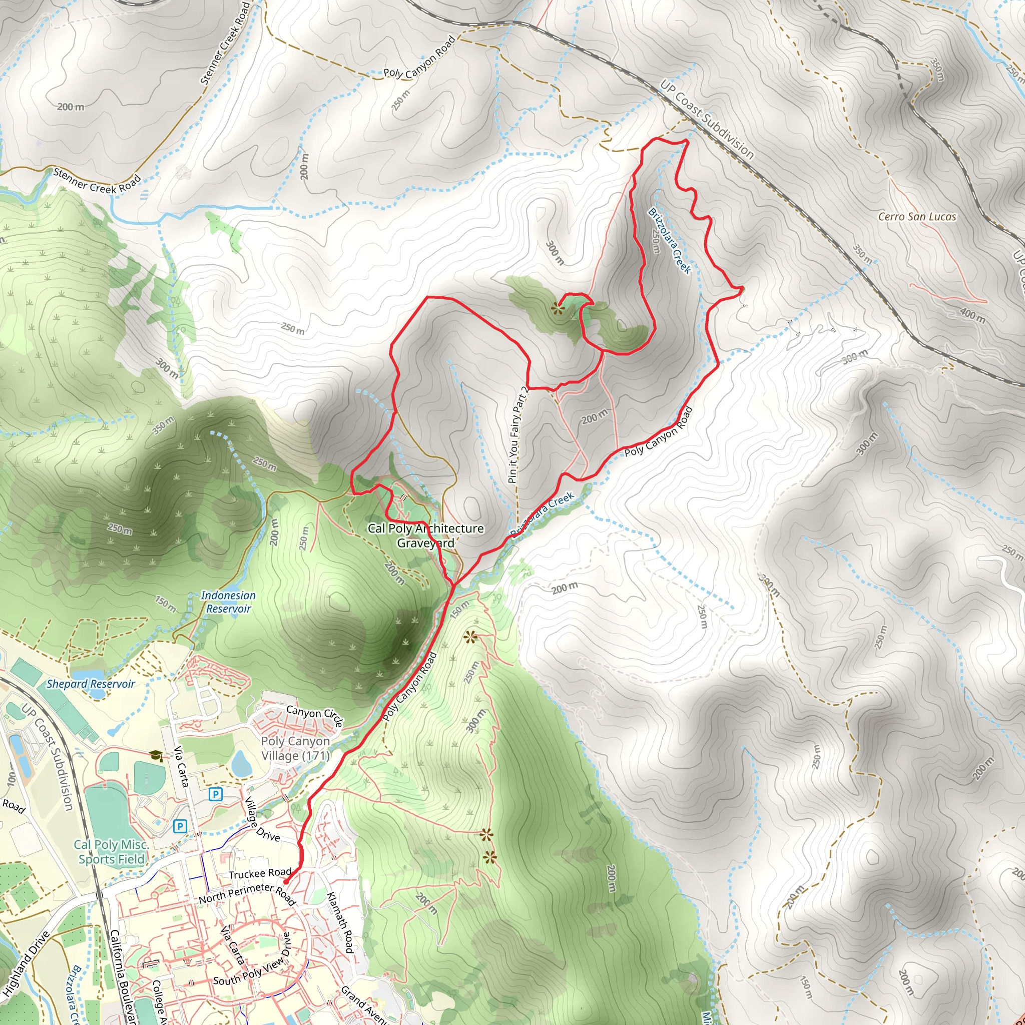 Serenity Swing Outlook Loop via Brizzolara Creek mobile static map