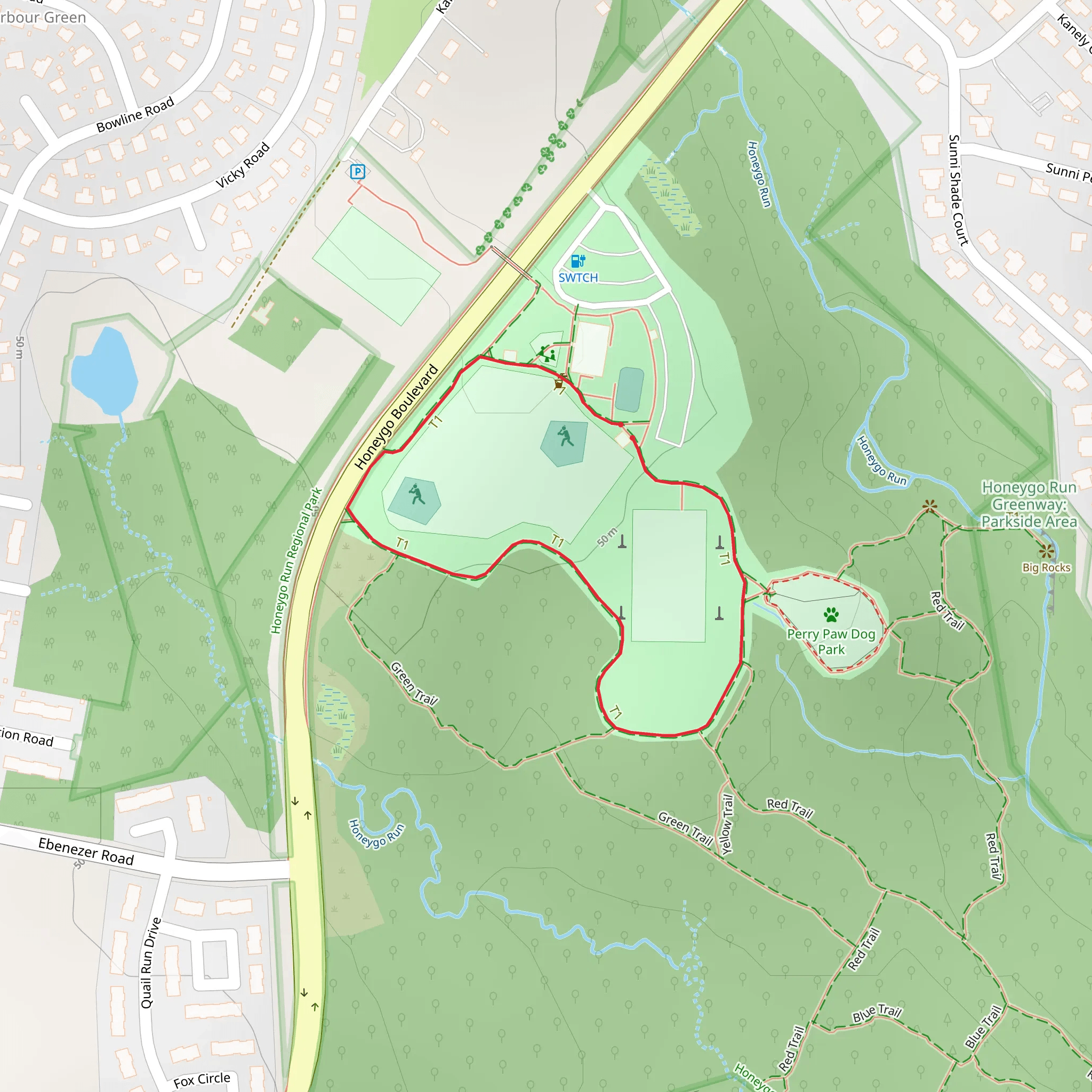 Paved Loop Path mobile static map