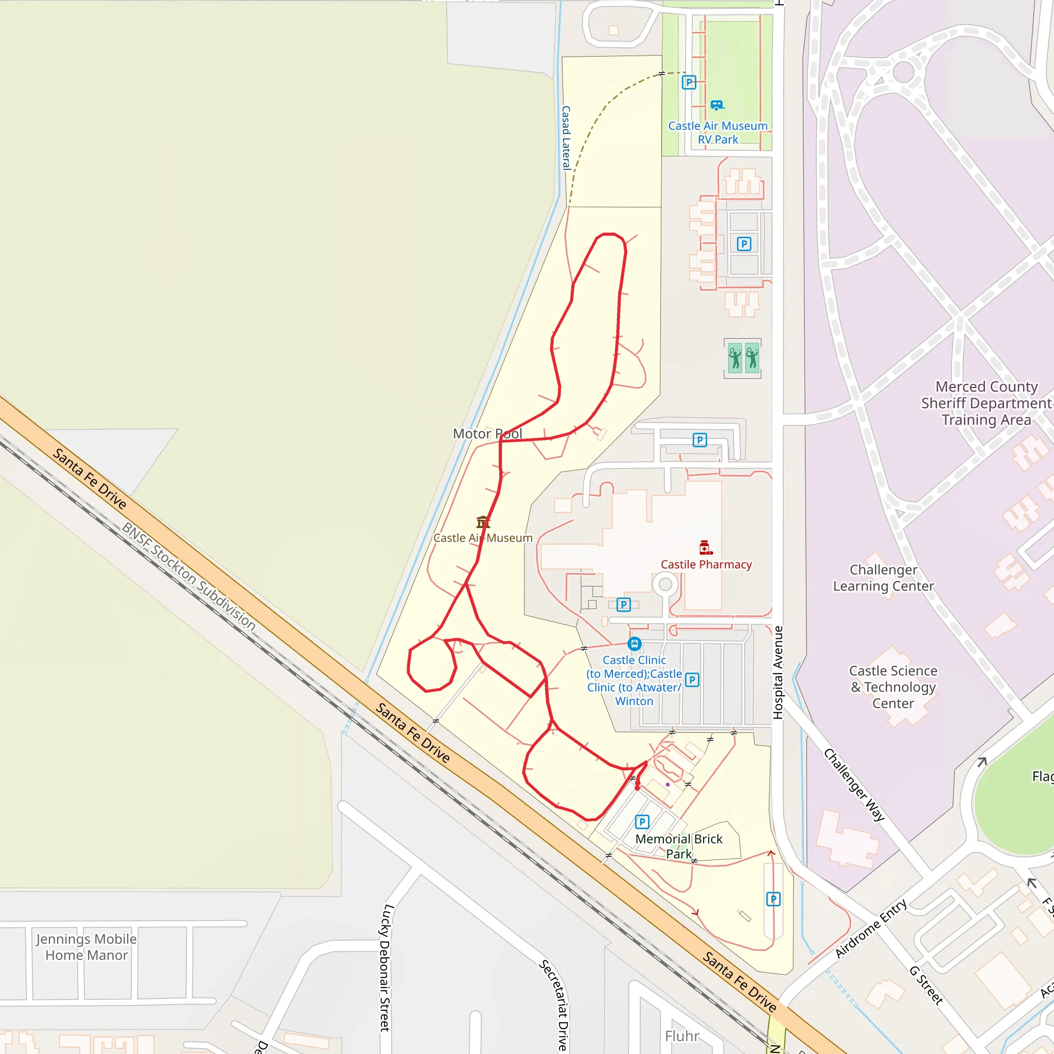 Casad Lateral Loop mobile static map
