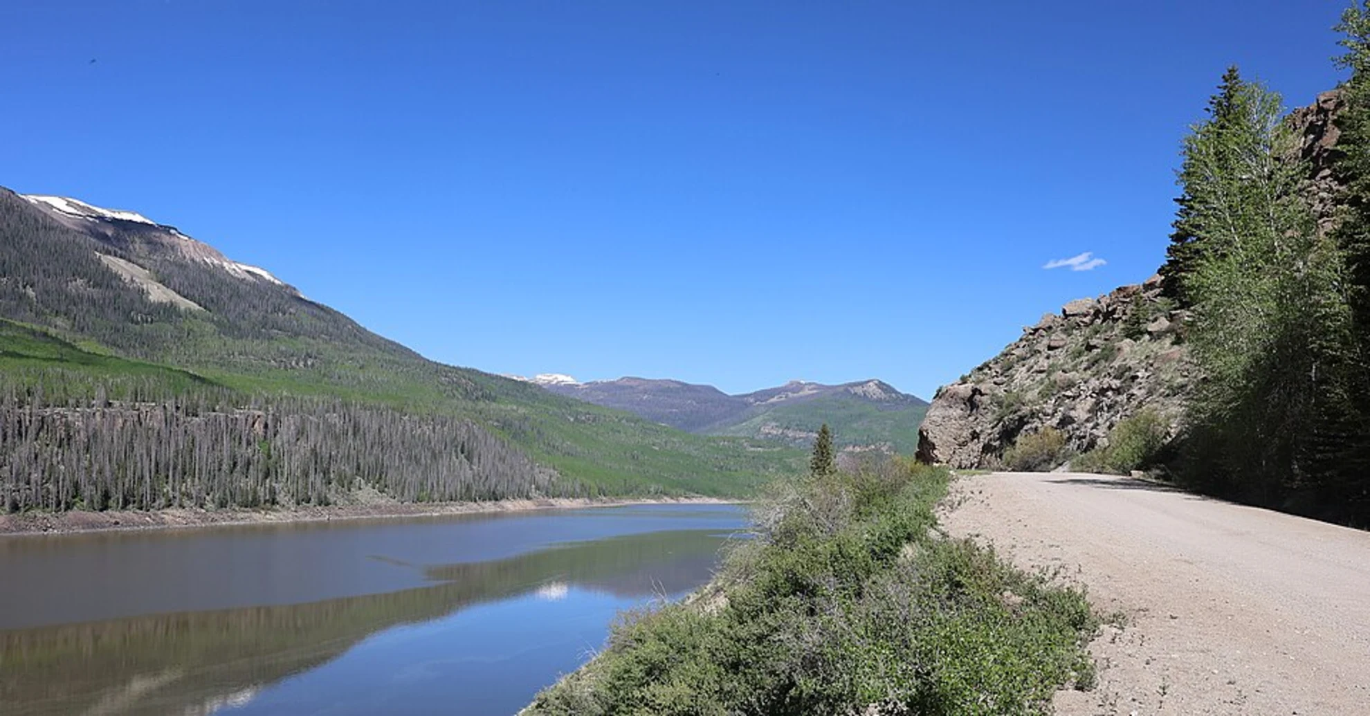 An image depicting the trail Rincon La Vaca Trail, Skyline-Highline-Opal Lake Trail and Weminuche Trail Loop and its surrounding area.