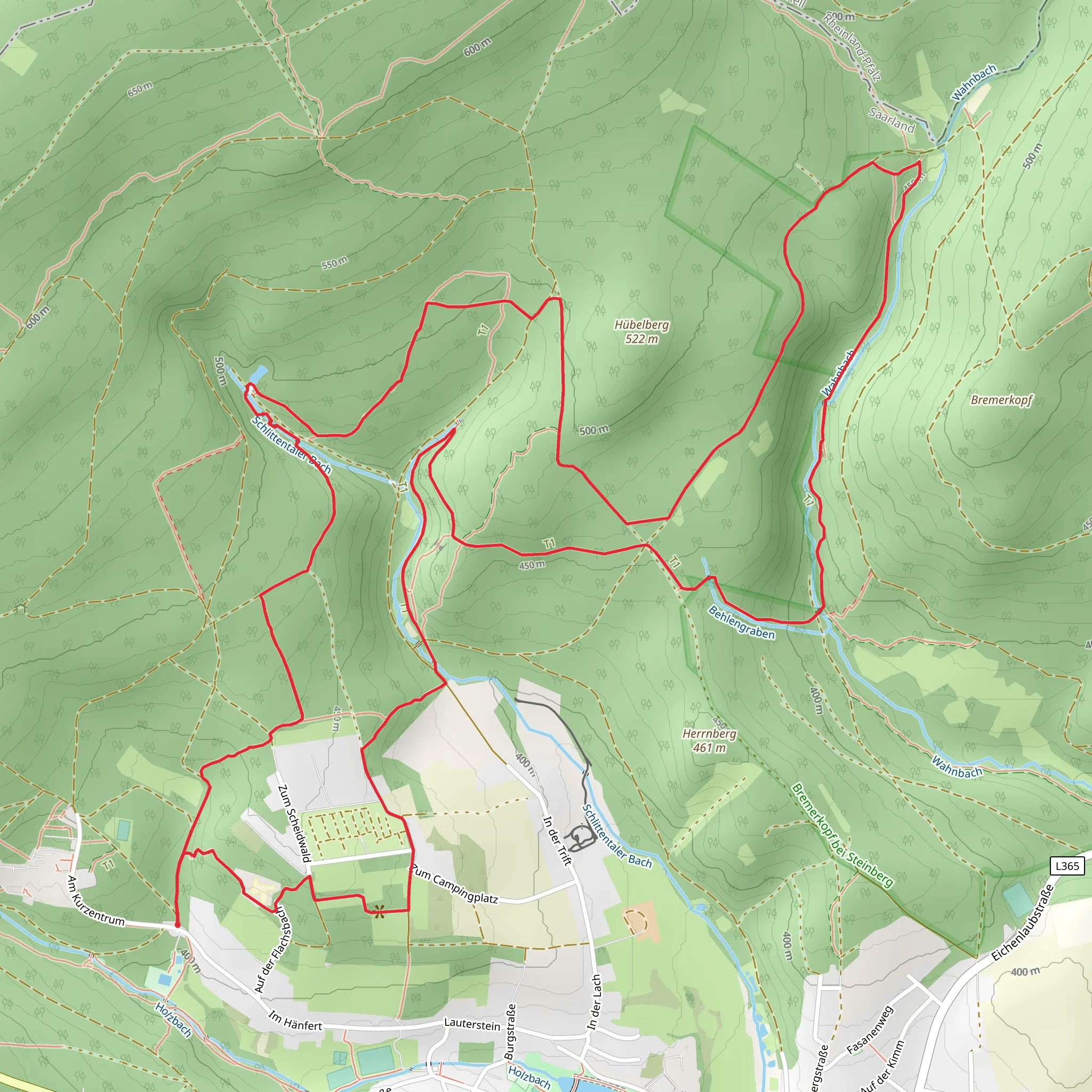 Schwarzwälder Hochwald and Harfenfichte Loop mobile static map