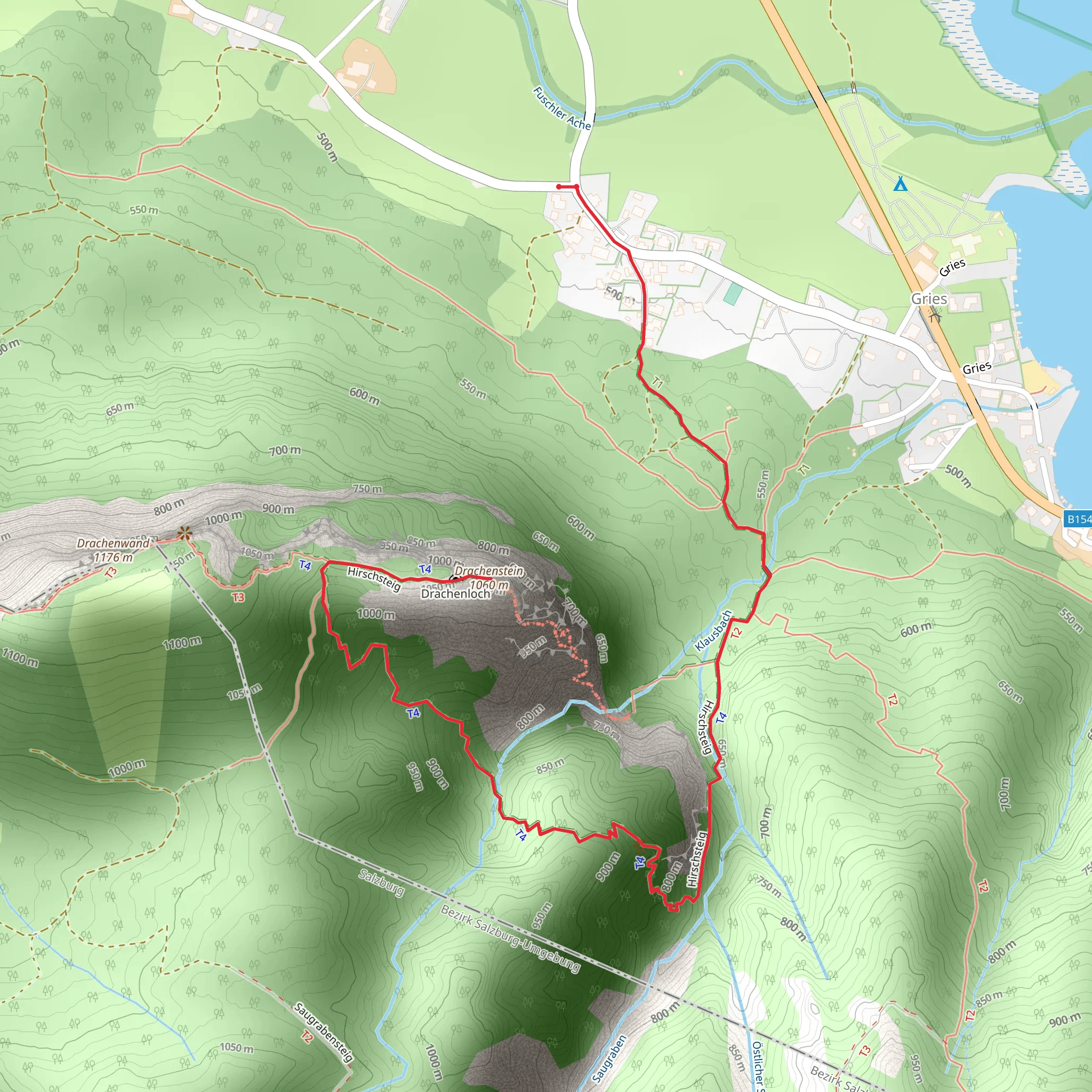 Dragonwall - Drachenwand Hike mobile static map
