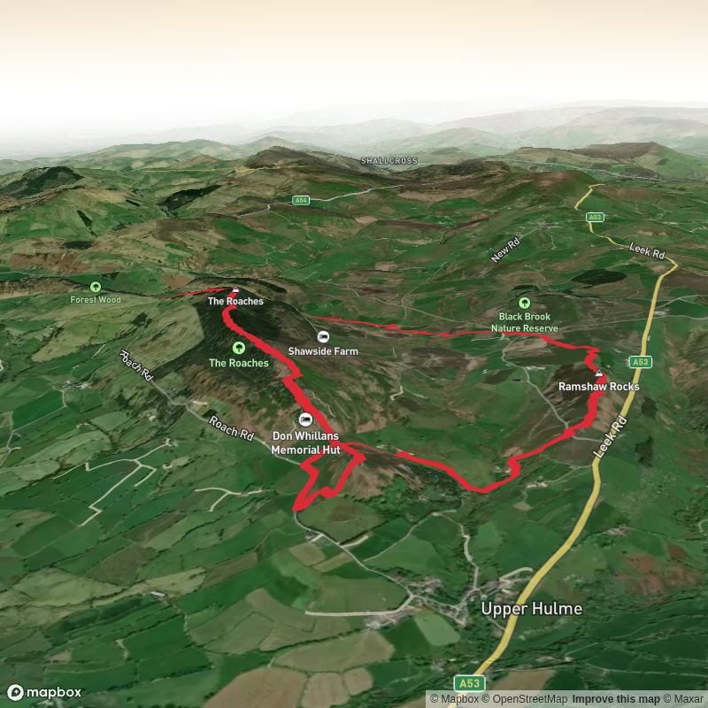 Hen cloud, Ramshaw Rocks and The Roaches Loop