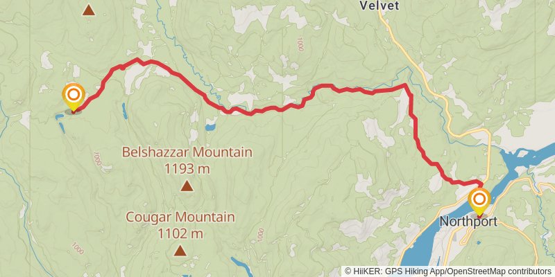 Ultra Pedestrian North Loop stage 235 Map