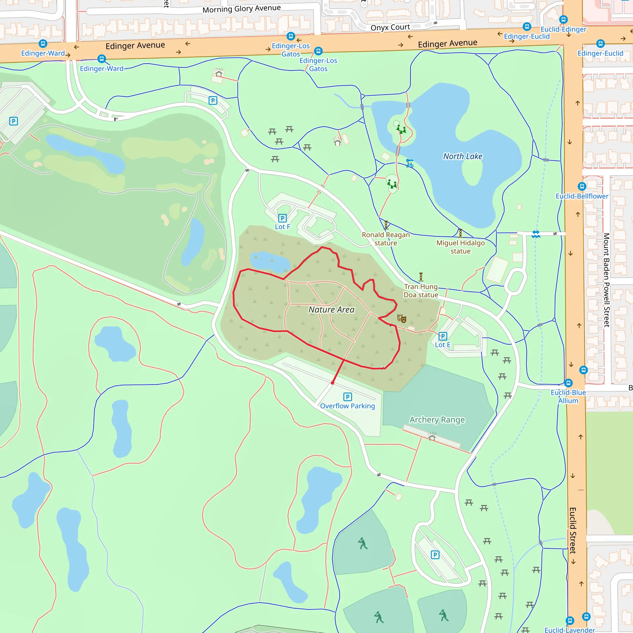 Nature Area Loop mobile static map