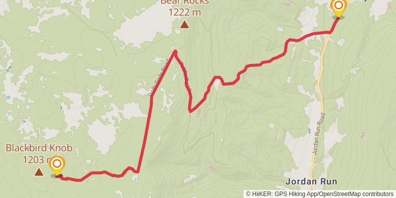 American Discovery Trail - West Virginia stage 6 Map