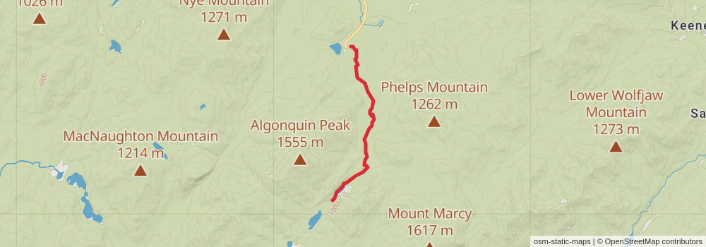 Mount Colden Loop via Avalanche Pass stage 2 Map