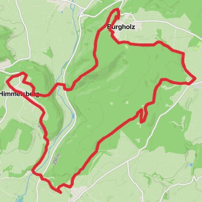 Burgholz and Himmelsberg Loop mobile static map