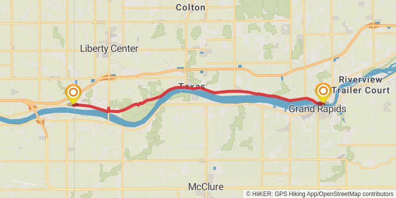 Buckeye Trail stage 19 Map