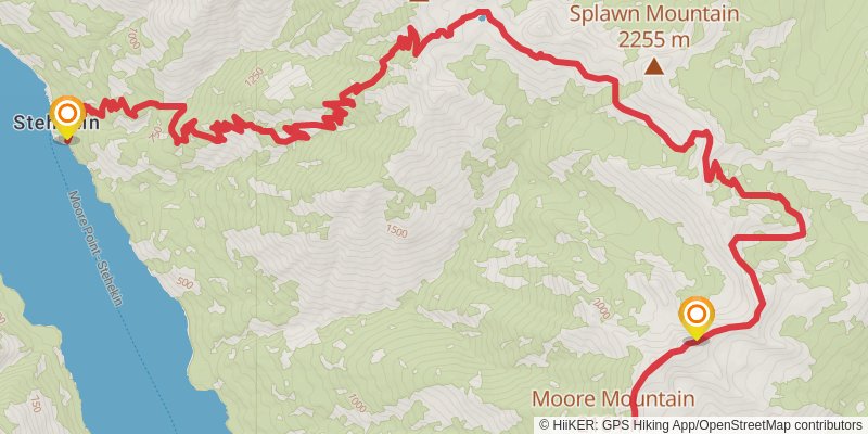 Moore Mountain Trail stage 4 Map
