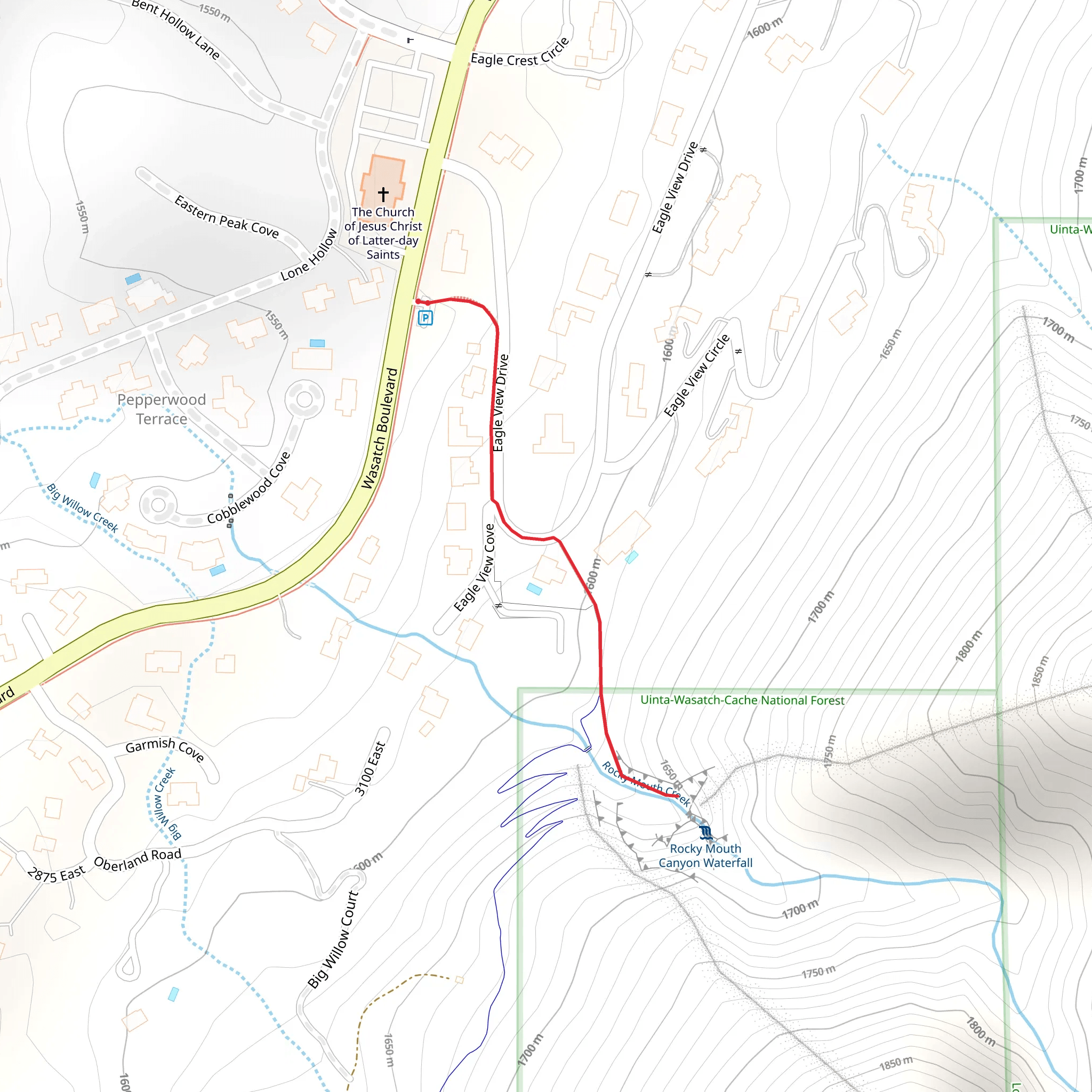 Rocky Mouth Creek mobile static map
