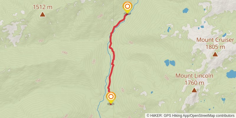 North Fork Skokomish River Trail stage 2 Map