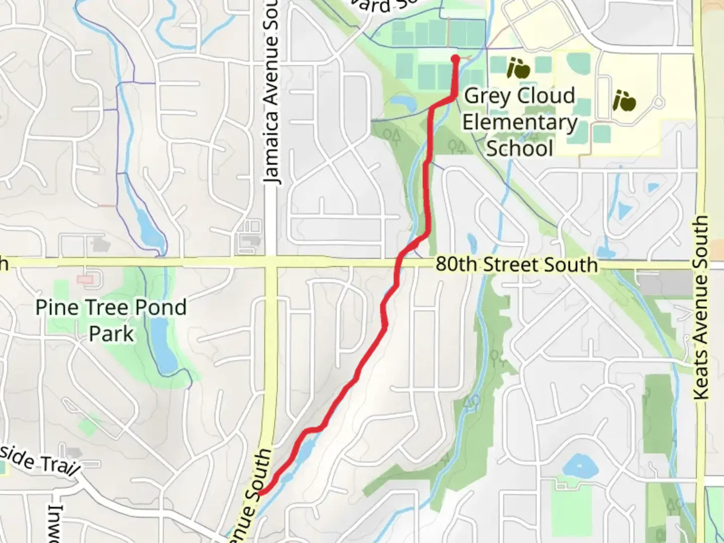 An image depicting the trail Kingston Park South Walk and its surrounding area.