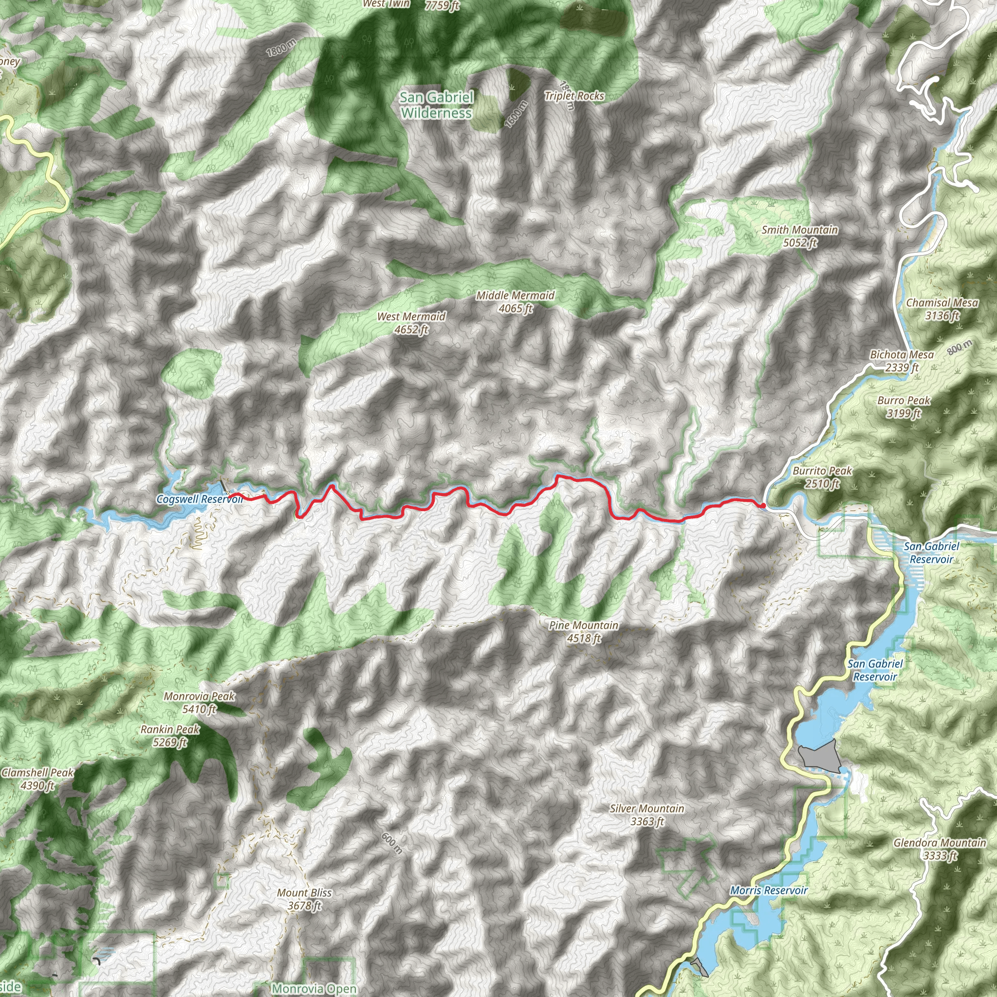 West Fork National Recreation Trail mobile static map