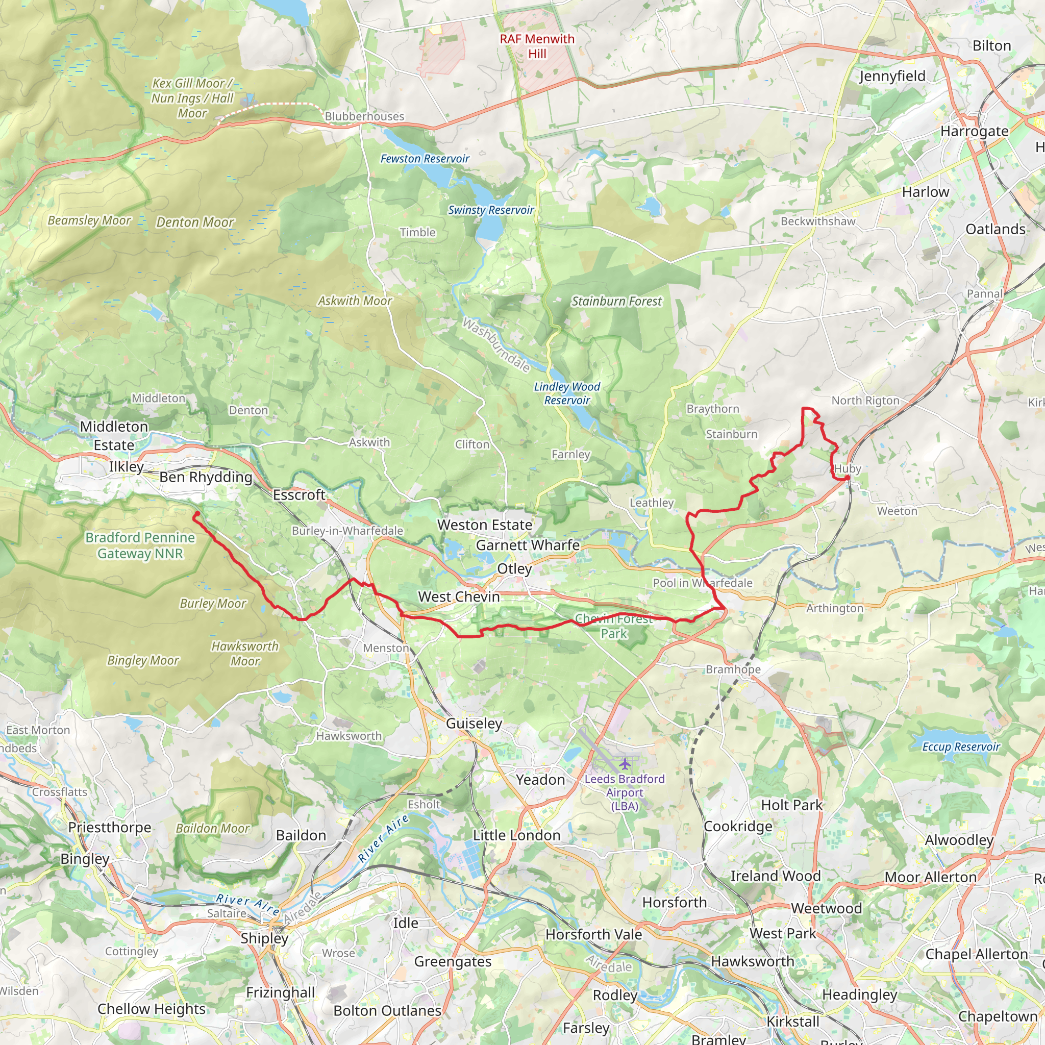 Three Crags from Weeton Station mobile static map