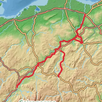 Speyside Way and Cairngorms 8-Day Moderate Tour (Hillwalk Tours) mobile static map