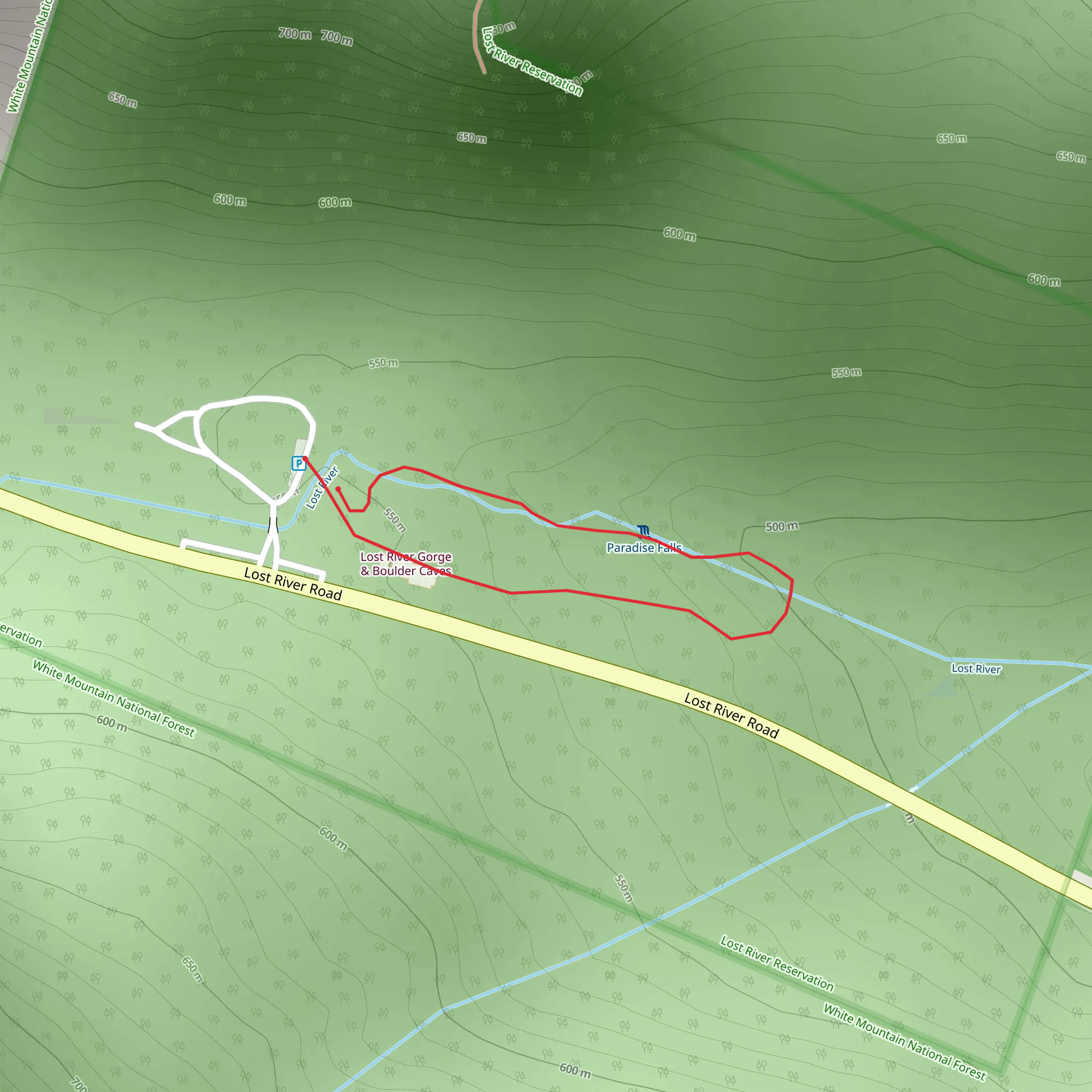 Lost River Road Loop mobile static map