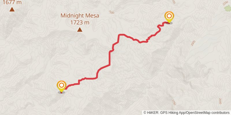 Willow Springs Trail stage 3 Map