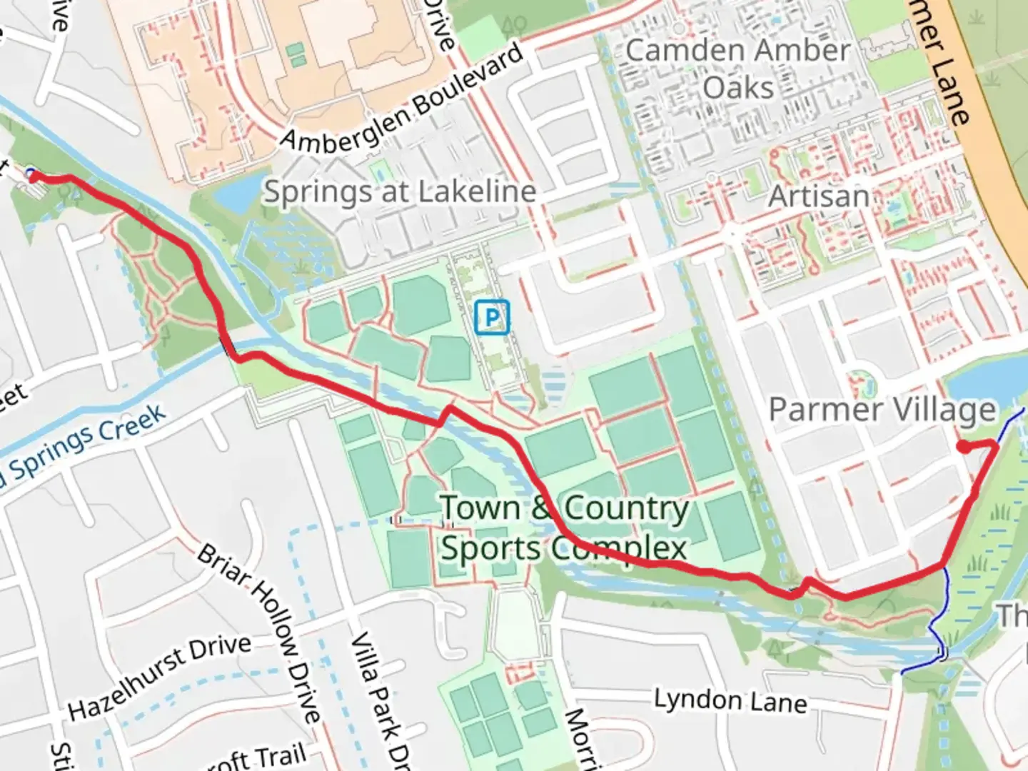 An image depicting the trail Lake Creek Out and Back and its surrounding area.