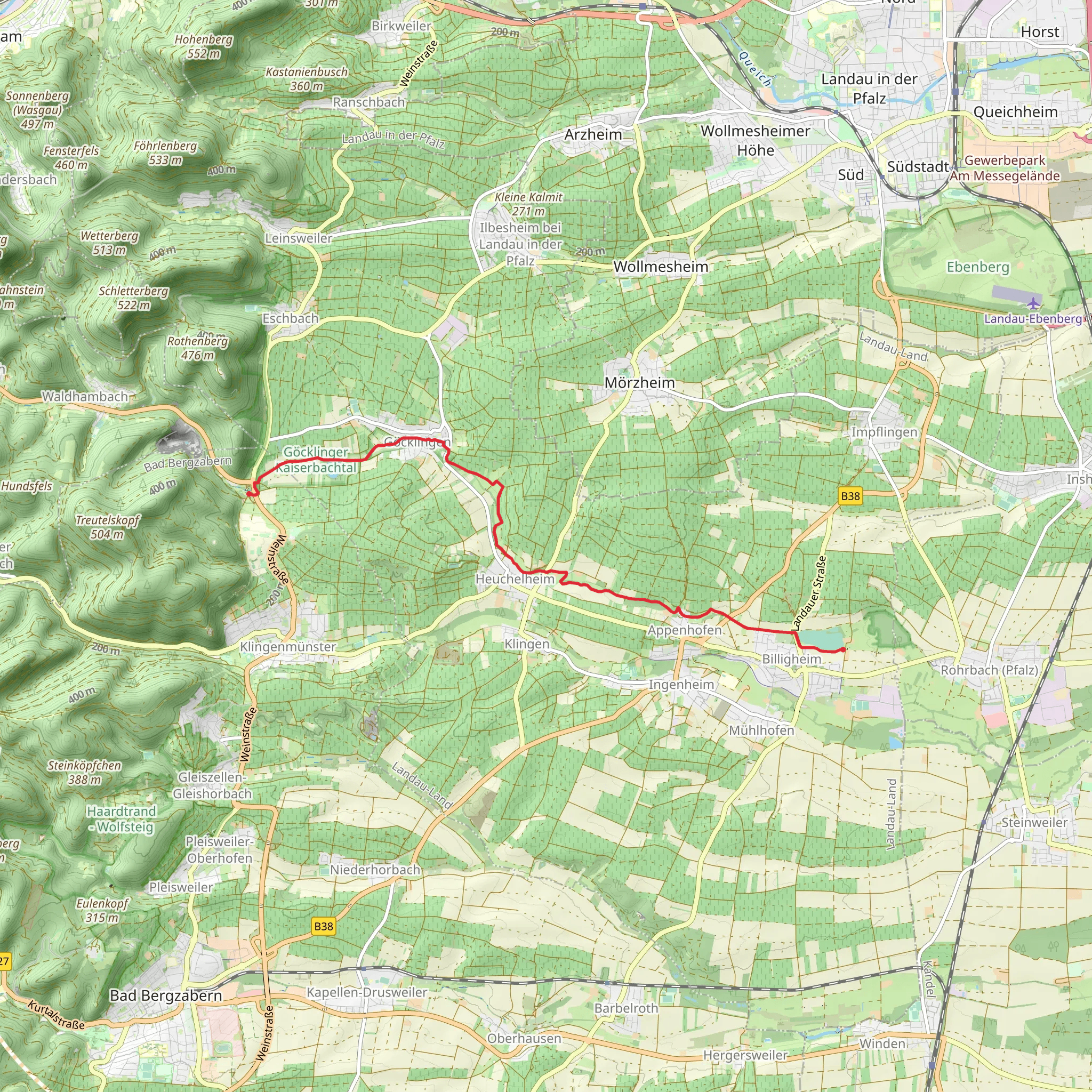 Kaiserbach Lehrpfad mobile static map