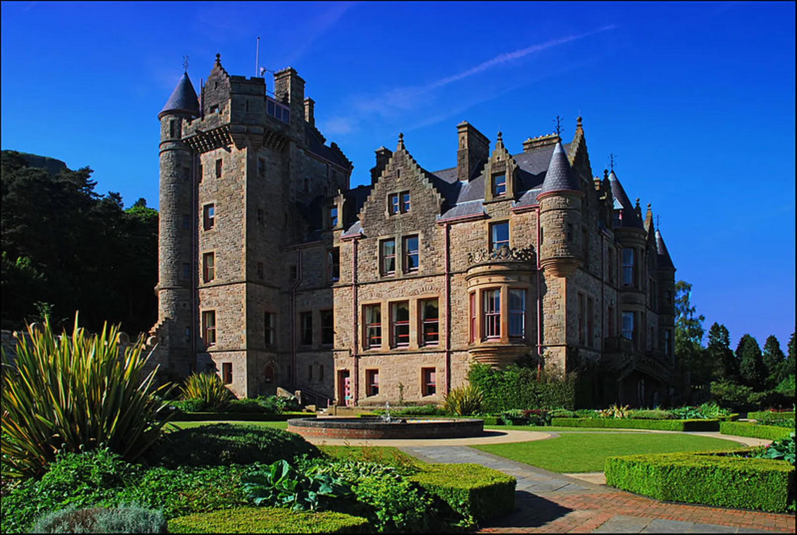 An image depicting the trail Belfast Castle Estate and its surrounding area.