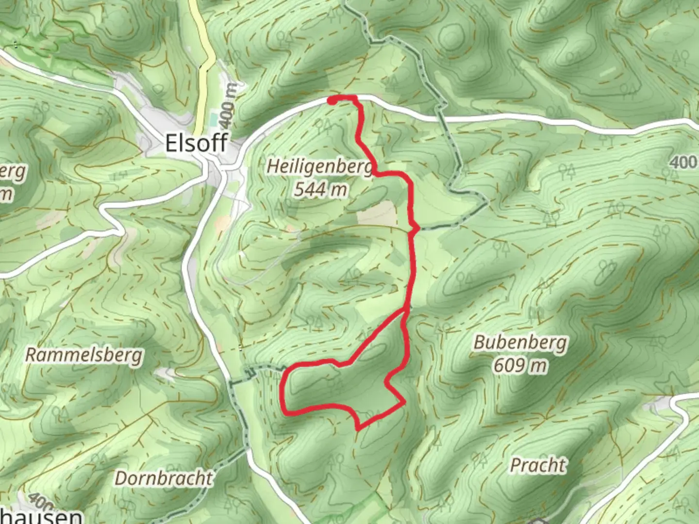 An image depicting the trail Hertelsberg Loop via Uplandweg and its surrounding area.